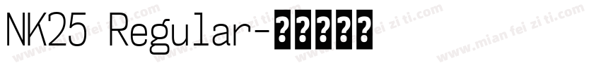NK25 Regular字体转换